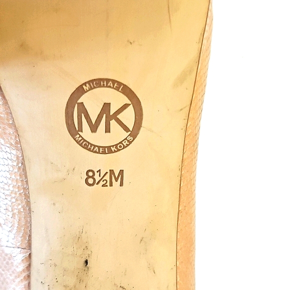 Michael Kors Tan Peep Toe Stiletto Heels - Picture 7 of 7